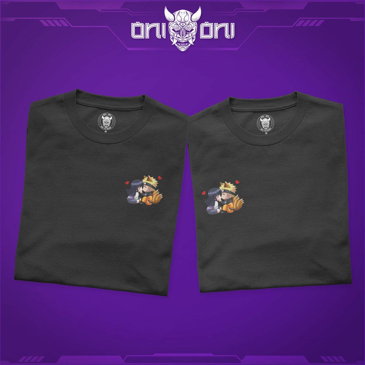 Duo Pack Playeras Naruto y Hinata 01