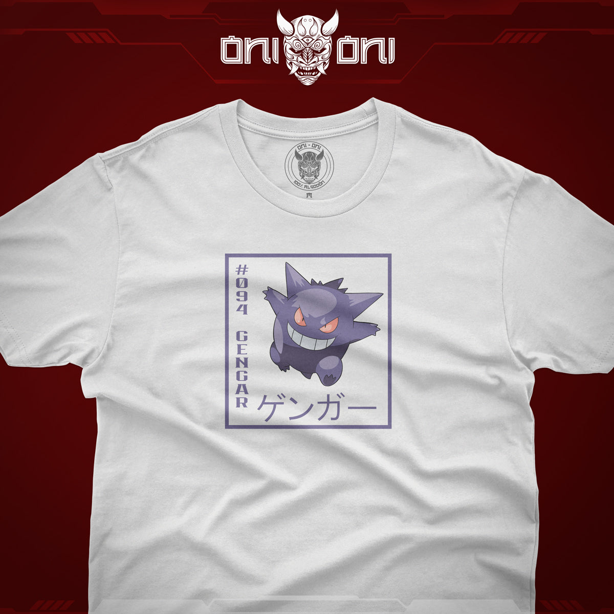 Pack de 3 Playeras Gastly Haunter Gengar Diseño Cuadro