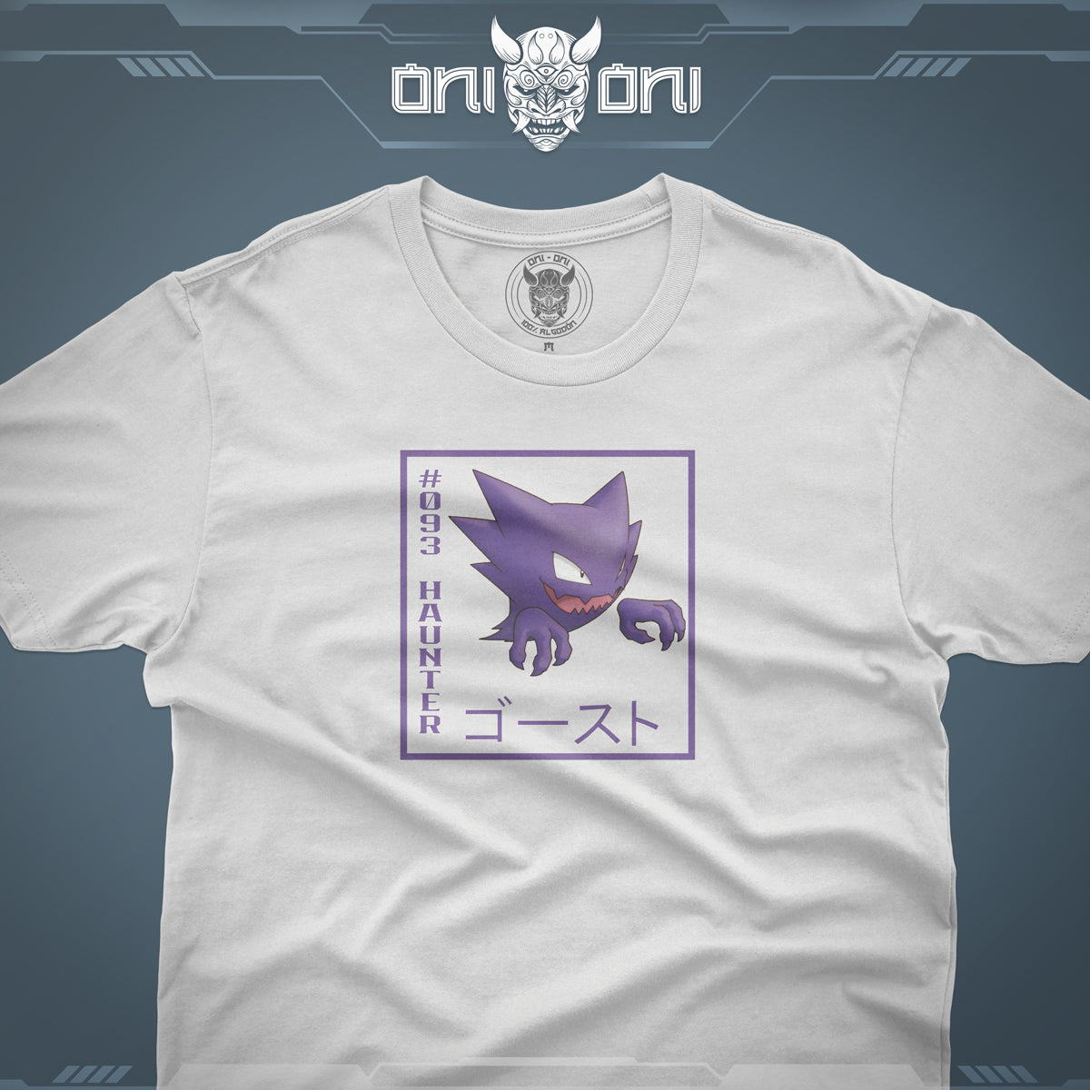 Pack de 3 Playeras Gastly Haunter Gengar Diseño Cuadro