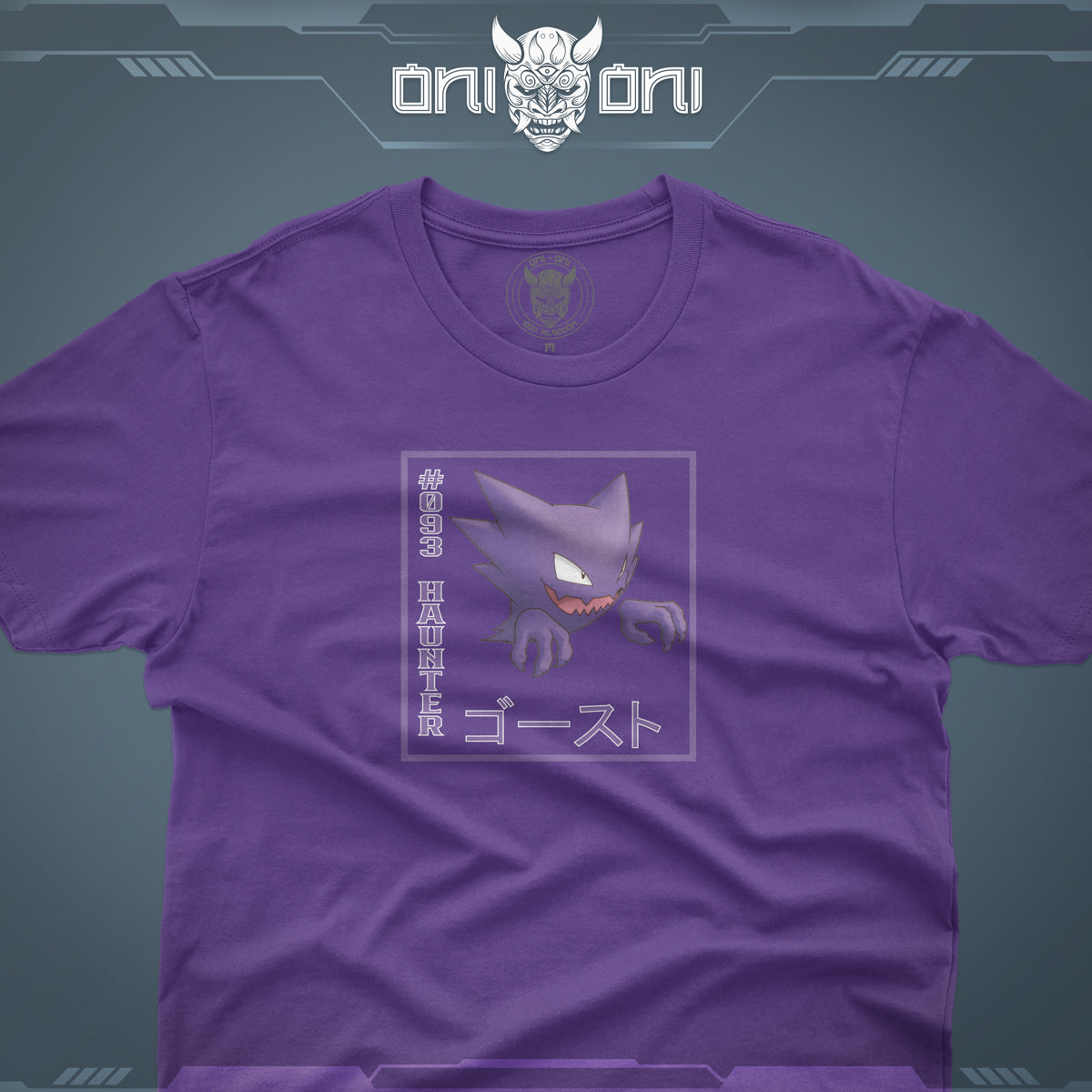 Pack de 3 Playeras Gastly Haunter Gengar Diseño Cuadro