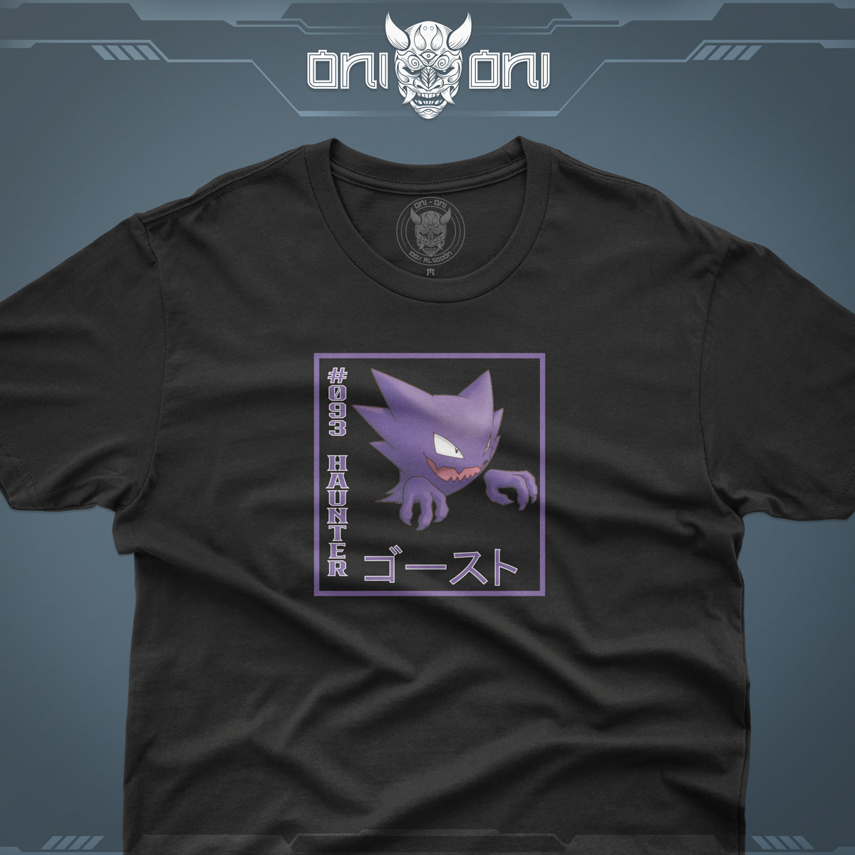 Pack de 3 Playeras Gastly Haunter Gengar Diseño Cuadro