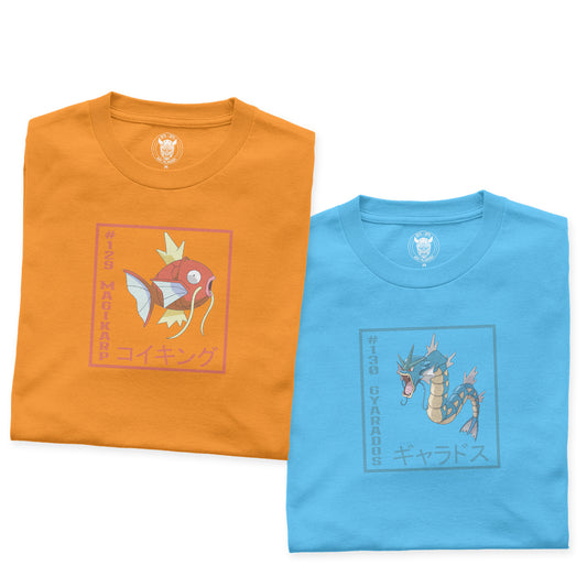 Duo Pack Playeras Magikarp Gyarados ND