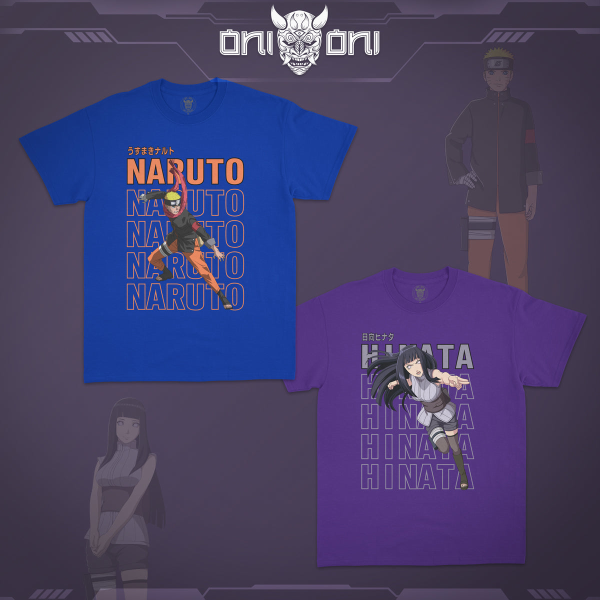 Duo Pack Playeras Naruto y Hinata 04