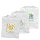 Pack 3 Playeras Pikachu Bulbasaur Squirtle ND